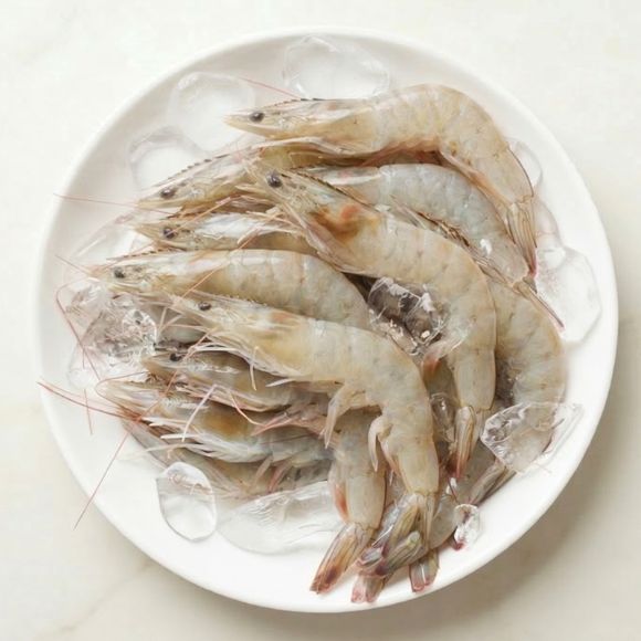 Tôm chân trắng đông lạnh (Cỡ trung, 25~30 con) 500g, 1 bịch 1