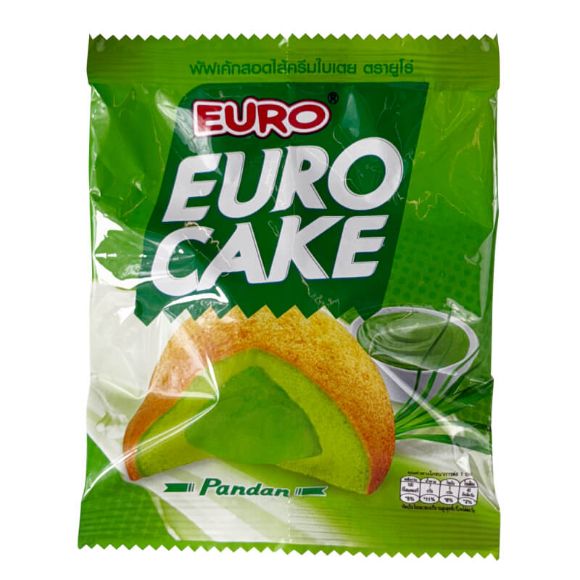 Bánh trứng Euro Custard Cake Thái Lan vị Lá dứa 144g, 1 hộp 6 cái 3