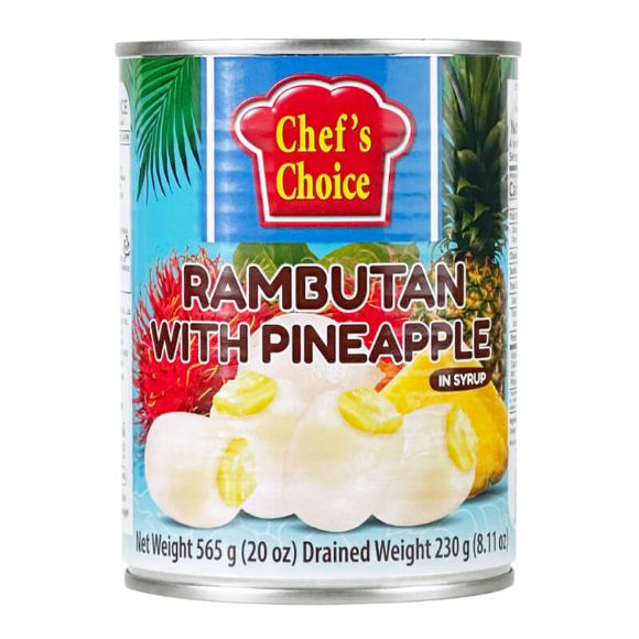 Chôm chôm & Dứa hỗn hợp đóng hộp Chef’s Choice Thái Lan 565g, 1 lon 1