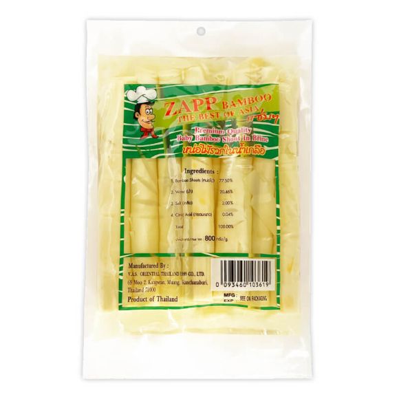 थाई बाँसको टुसा अचार (तामा) ZAPP ८०० ग्राम 1