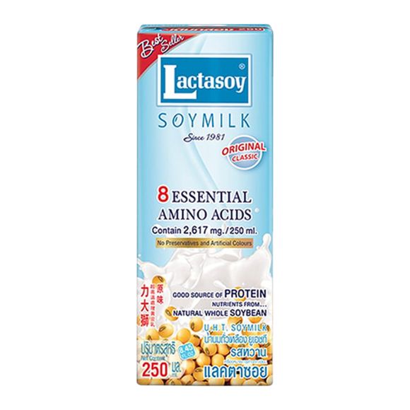 Sữa Đậu Nành Lactasoy Thái Lan vị Nguyên bản 250ml, 1 lốc 6 hộp 2