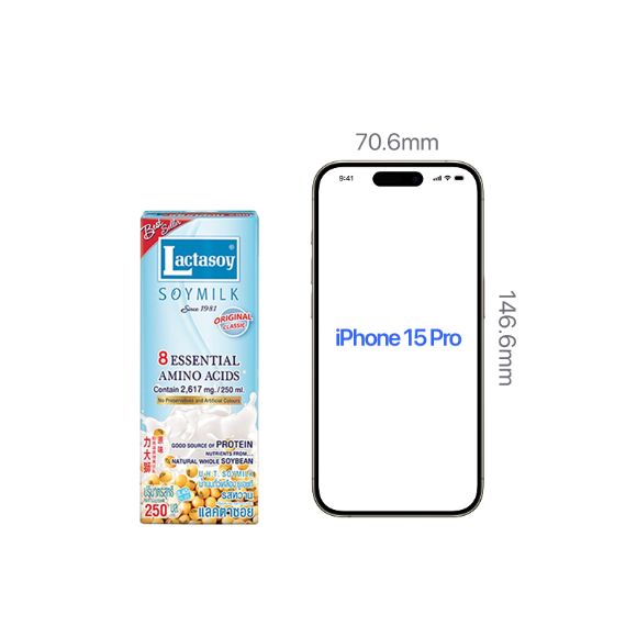 Sữa Đậu Nành Lactasoy Thái Lan vị Nguyên bản 250ml, 1 lốc 6 hộp 3
