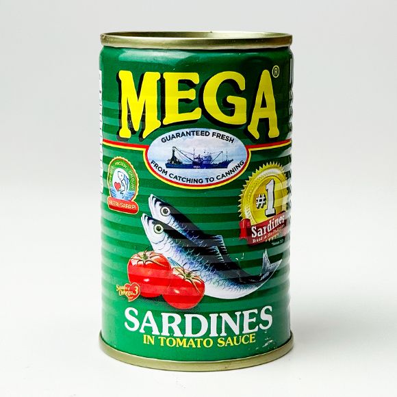 Mega Sardines in Tomato Sauce (Green) 155g 1