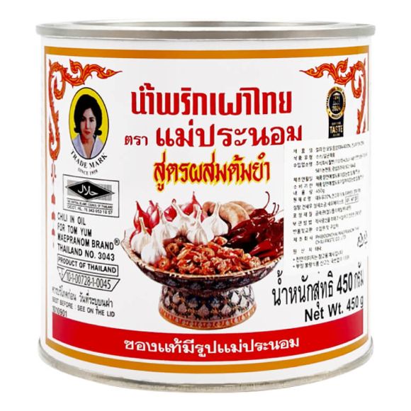 Tương ớt sa tế Mae Pranom dùng cho Tom Yum 450g, 1 lon 1