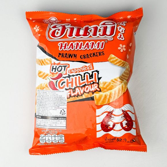Snack tôm Hanami vị Ớt cay 52g, 1 gói 1