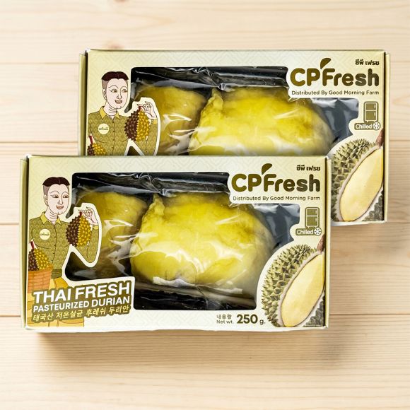 Sầu riêng bóc vỏ (tự ủ chín nếu cần) bảo quản lạnh 250g, 2 hộp 1