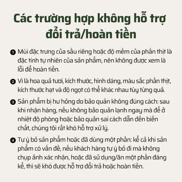Sầu riêng bóc vỏ (tự ủ chín nếu cần) bảo quản lạnh 250g, 2 hộp 5