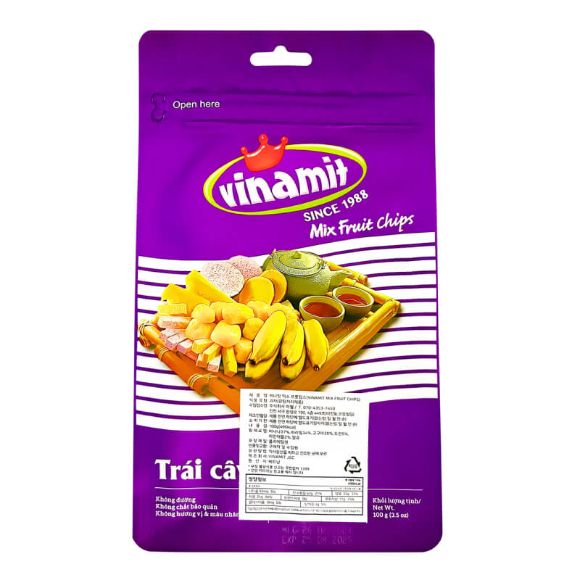 Trái cây sấy thập cẩm Vinamit 100g, 1 gói 1
