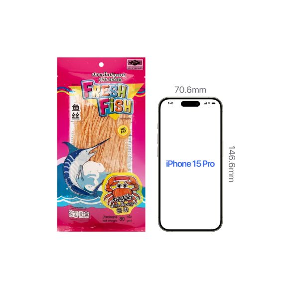 Snack cá sợi vị Cua 80g, 1 gói 3
