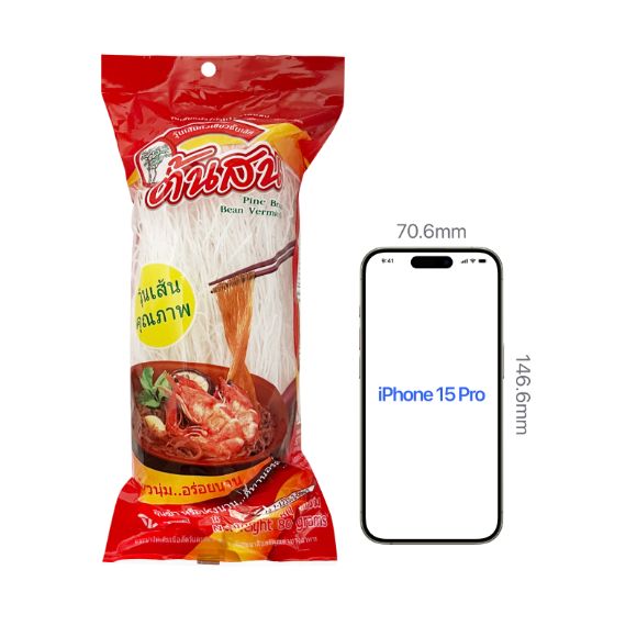 Miến đậu xanh Ton Son Thái Lan 80g, 1 set 3 gói 3