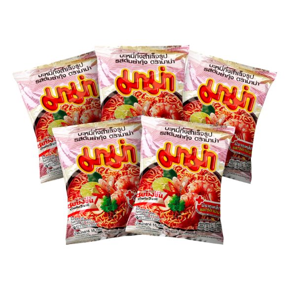 Mì Mama vị Tom Yum 55g, bịch 5 gói 1