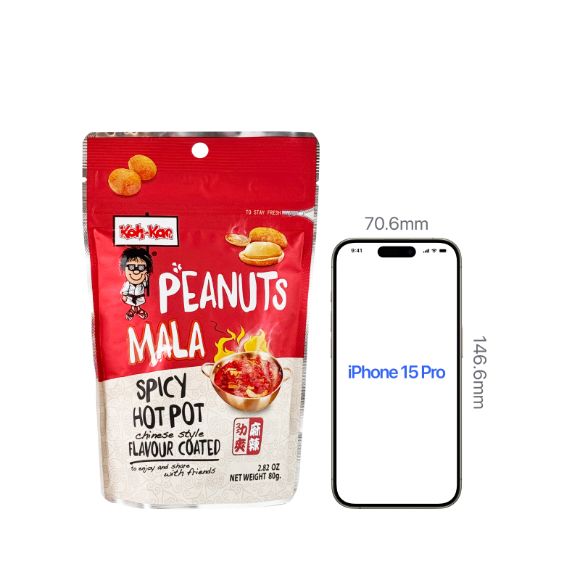 Đậu phộng cốt dừa Koh Kae Thái Lan vị Mala 75g, 1 gói 3