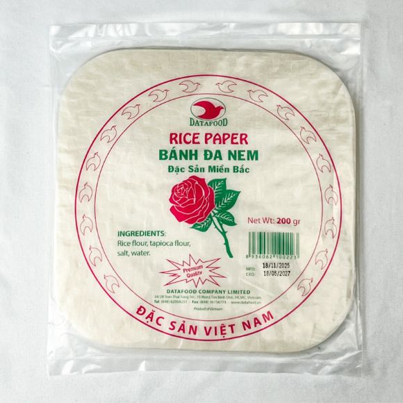 Bánh tráng vuông Hoa Hồng 200g, 1 set 2 gói 2