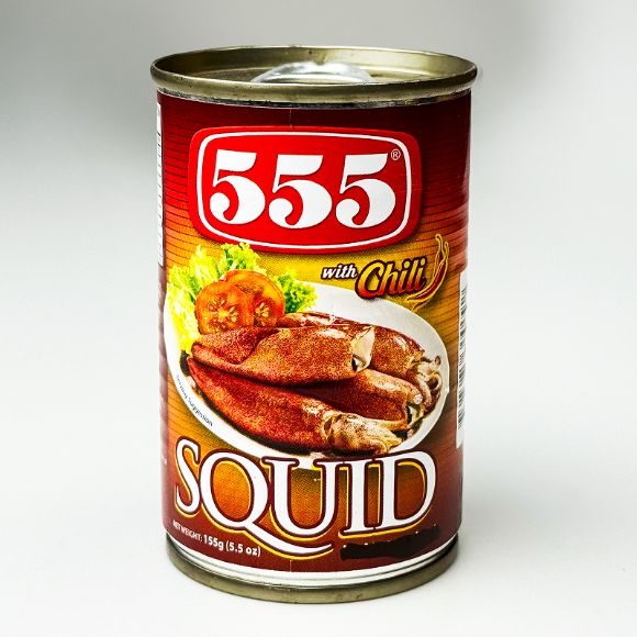 555 Squid in Natural Ink with Chili (Red) 155g 1