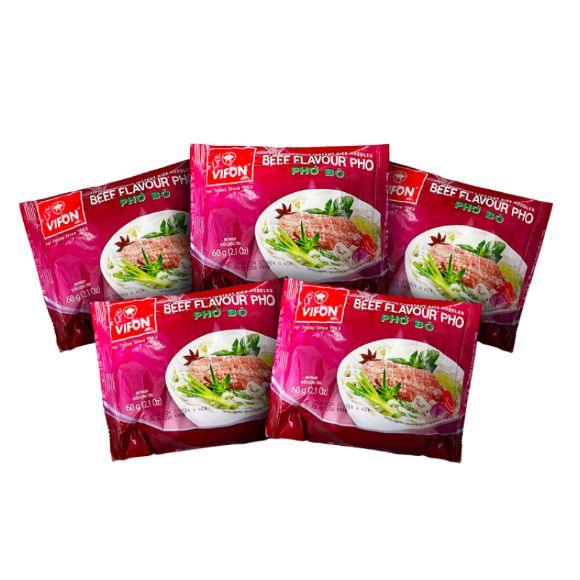 Phở bò Vifon 60g, 5 gói, 1 set 1