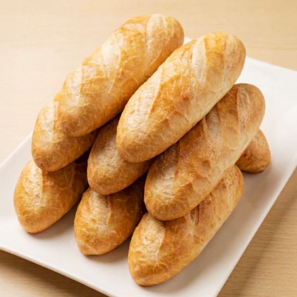 Set bánh mi kep giò (8 bánh mì-+500g Giò lụa + Tương ớt Chinsu chai 250g) 3