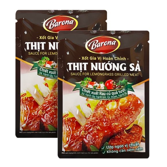 Xốt gia vị Thịt nướng sả 80g, 1 set 2 gói 1