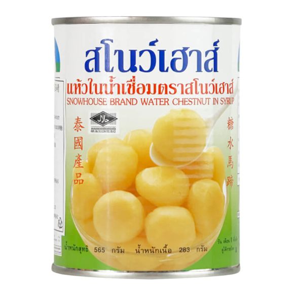 Củ năng đóng hộp Snow House Thái Lan 565g, 1 lon 1
