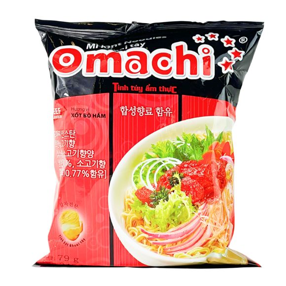 Mì Omachi Xốt bò hầm 79g, 1 set 3 gói 2