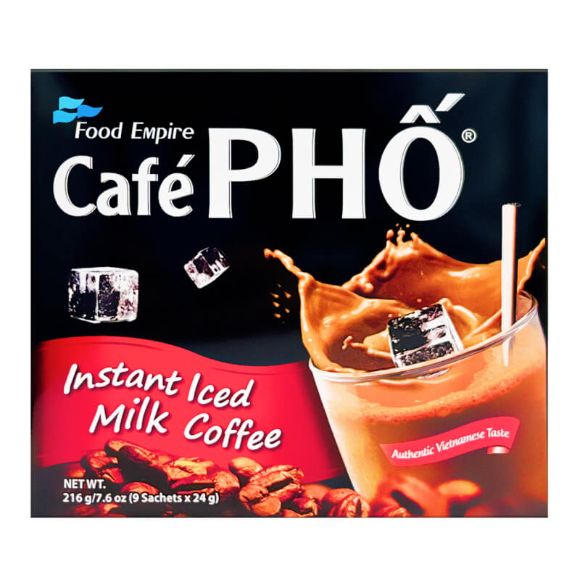 Cà phê sữa đá Cafe Phố 216g, 1 hộp (9 gói) 1