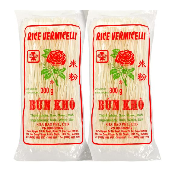 Bún khô Gia Bảo 300g, 1 set 2 gói 1