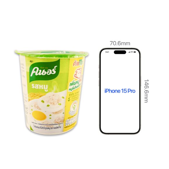 Cháo ly ăn liền Knorr Thái Lan 35g , 1 set 5 hộp 4