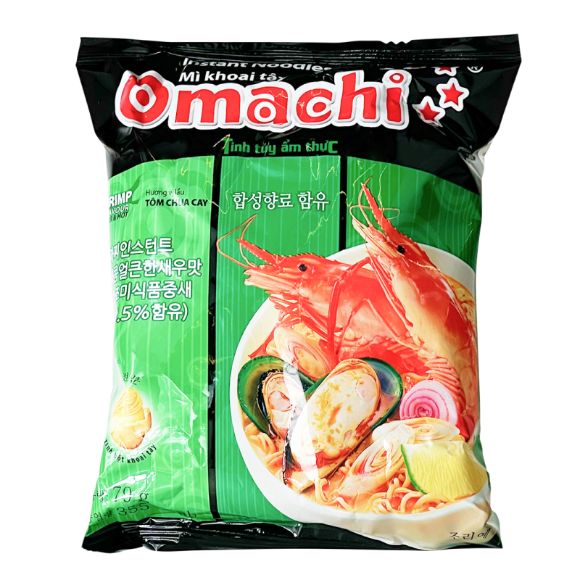 Mì Omachi Tôm chua cay 79g, 1 set 3 gói 2