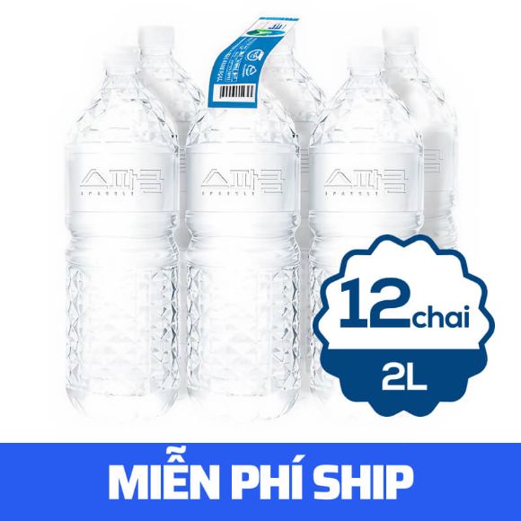 Nước uống Sparkle 2L, 12 chai 1