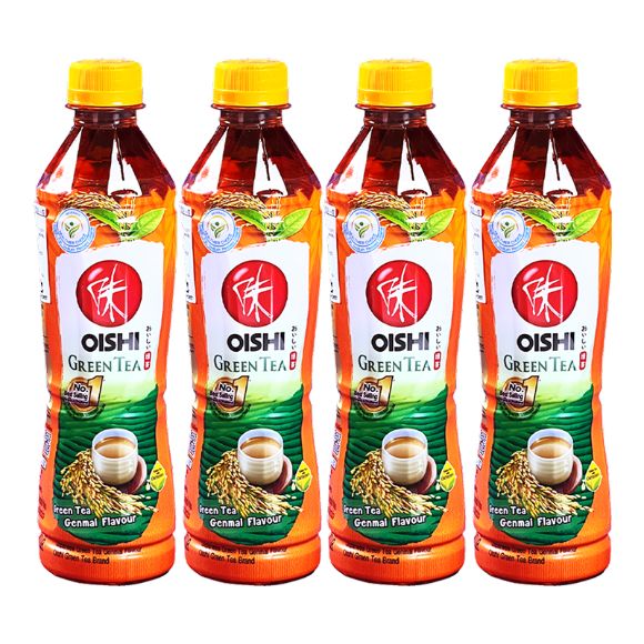 Trà xanh Oishi vị gạo lứt 380ml 4 chai 1