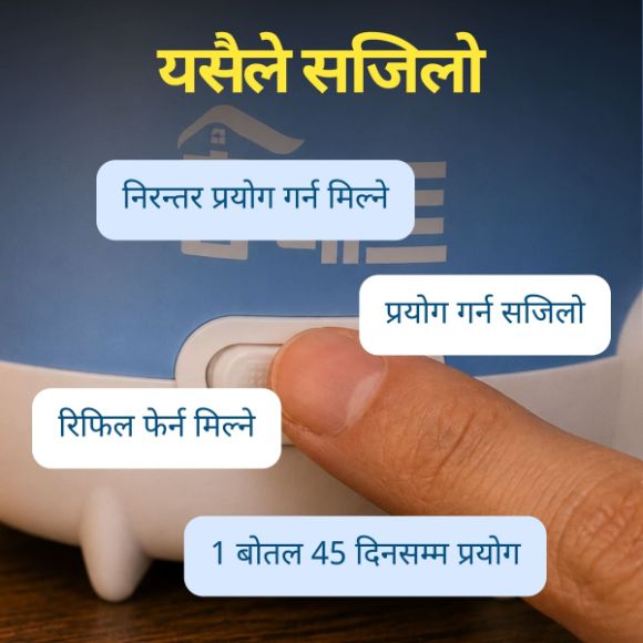 होम म्याट तारयुक्त तरल लामखुट्टे भगाउने उपकरण + 45 दिनका 3 रिफिल 4