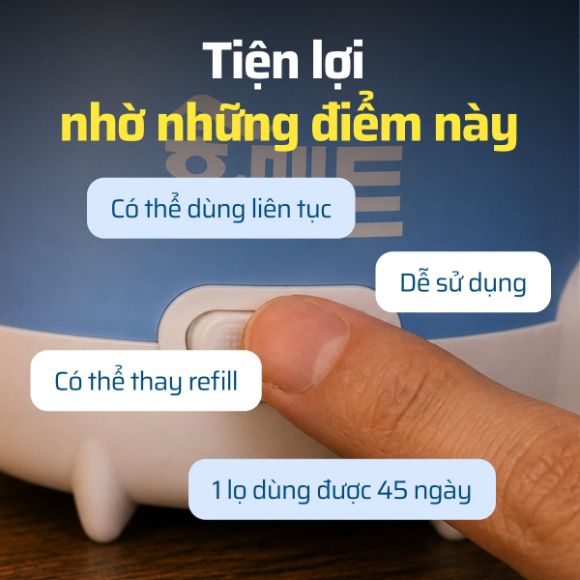 Máy đuổi muỗi dạng lỏng có dây Home Mat + 3 lọ refill 45 ngày 4