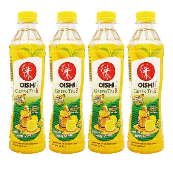โออิชิ กรีนที ฮันนี่ เลมอน 380 มล. 4 ขวด 1 เซ็ต 1