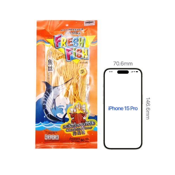 Snack cá Big Kitchen vị gà BBQ 80g, 1 gói 2