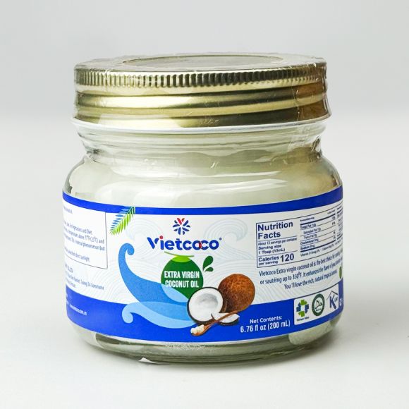 Dầu dừa nguyên chất Vietcoco 200ml, 1 lọ 1