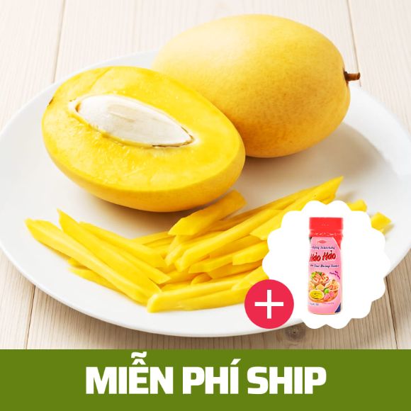 [Tặng kèm Muối chấm!] Xoài Tứ Quý 2.5kg, 1 hộp 1