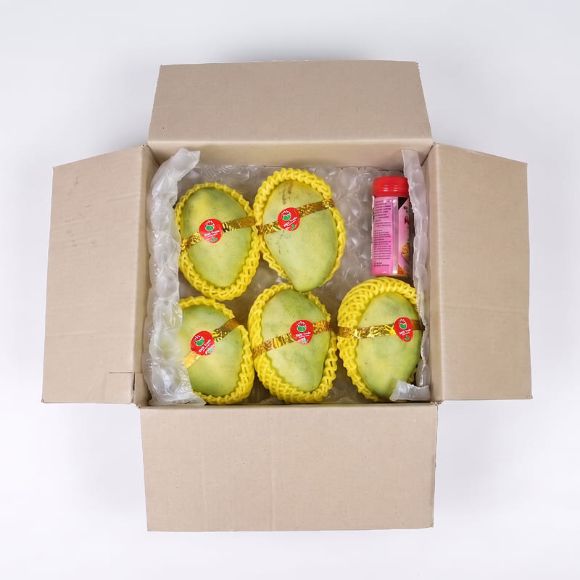 [Qisqichbaqa tuzi sovg‘a] Yashil mango (pet) 2.5kg, 1 quti 3